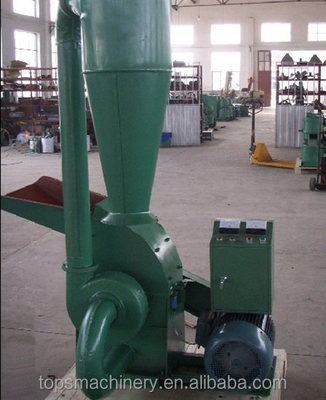 Make wood sawdust TOPS420C wood hammer mill with cyclone price
